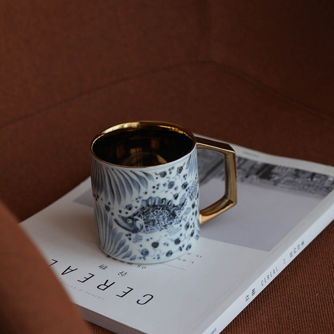 [Listening to the Spring Intention] · T Series Four Seasons Flower Pattern Mug