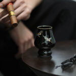 Black Grouper Gold-outlined Crane Kyan Cup - Image 3