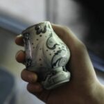 Blue and White Titanium-plated Mini Kyan Cup 02 - Image 3