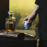 Blue and White Titanium-plated Mini Kyan Cup - Image 2