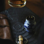 Blue and White Titanium-plated Mini Kyan Cup - Image 3