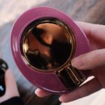 Carmine red titanium-plated cigar ashtray - Image 3