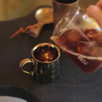 [Mo Yun] Black Glazed Cup with Gold-written Poems for Espresso - Image 4