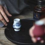 Rouge Red and Blue and White Kangxi Landscape Mini Kyan Pair Cups  1 - Image 4