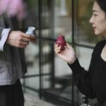 Rouge Red and Blue and White Kangxi Landscape Mini Kyan Pair Cups  1