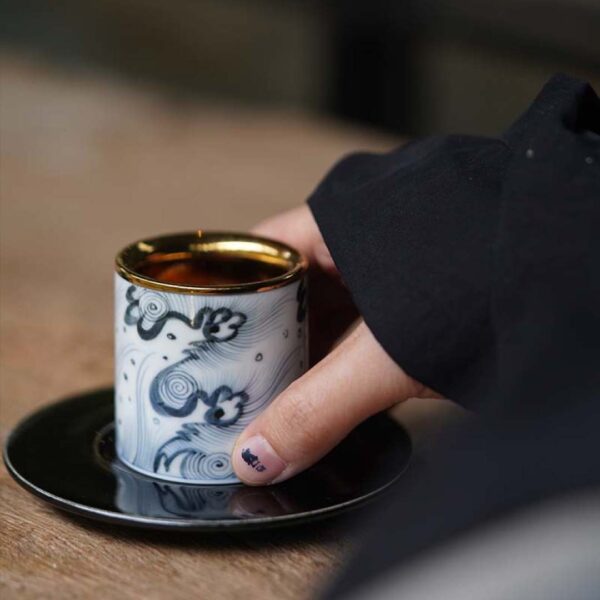 [Wanfu] · Seawater Pattern Espresso Cup