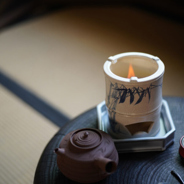 Blue and White Bamboo Leaf Bamboo Joint Split Stove