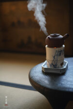 Blue and White Bamboo Leaf Bamboo Joint Split Stove - Image 3