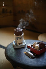 Blue and White Bamboo Leaf Bamboo Joint Split Stove - Image 8