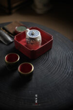 Blue and White Bamboo Leaf Leisure Room Small Teapot - Image 9