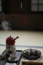 Blue and White Bamboo Leaf Straight Alcohol Stove - Image 4