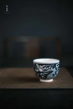 Blue and White Dragon Arhat Cup
