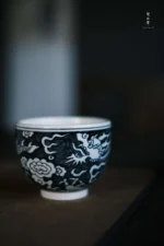 Blue and White Dragon Arhat Cup - Image 3