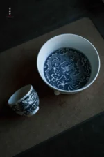 Blue and White Dragon Arhat Cup - Image 6