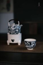 Blue and White Harmony Phoenix Arhat Cup - Image 5