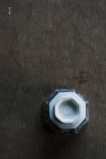 Blue and White Peony Hexagonal Cup - Image 4