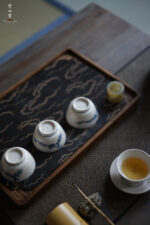 Blue and White Pine Chicken Heart Cup (Set of 4 Cups) - Image 5