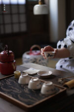 Blue and White Pine Chicken Heart Cup (Set of 4 Cups) - Image 6
