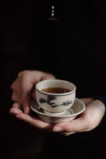 Blue and White Pine Small Golden Bell Cup (Set of 4 Cups)