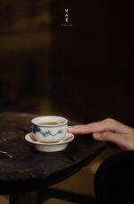 Blue and White Pine Small Golden Bell Cup (Set of 4 Cups) - Image 3