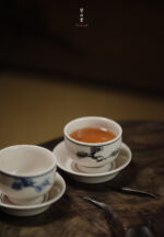 Blue and White Pine Small Golden Bell Cup (Set of 4 Cups) - Image 5