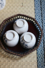 Blue and White Poetry Small Golden Bell Cup (Set of 4 Cups) - Image 8