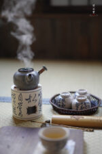 Blue and White Poetry Straight Alcohol Stove