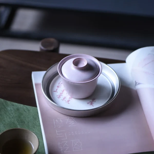 Cherry Pink Soda Glaze Gaiwan