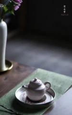 Cherry Pink Soda Glaze 负闲 Small Teapot - Image 4