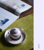 Cherry Pink Soda Glaze 负闲 Small Teapot - Image 5