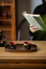 Deep Black Bamboo Rock Archer's Cup (Single Cup) - Image 6