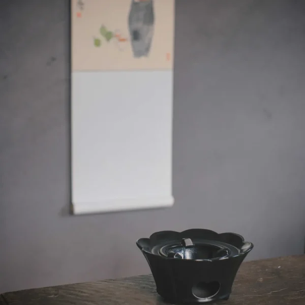 Deep Black Flower Mouth Alcohol Stove