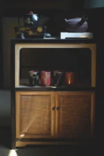 Deep Black Maple Leaf Medallion Flower Leisure Room Small Teapot - Image 7