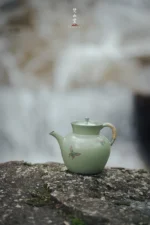 Emerald Green Butterfly Flower Fortune Water Pitcher - Image 2