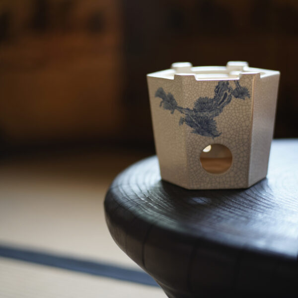 Green Pine Poetry Hexagonal Stove