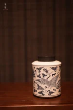 Harmony Phoenix and Lotus Straight Tea Caddy