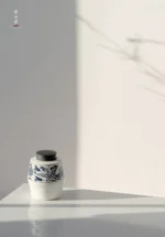 Harmony Phoenix and Lotus Waist-line Tea Caddy - Image 2