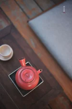 Hawthorn Red Aged Rock Clay Side-handle Teapot