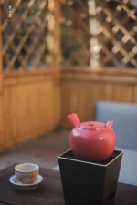 Hawthorn Red Aged Rock Clay Side-handle Teapot - Image 2