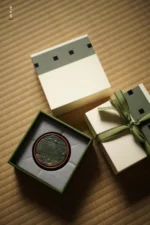 Hawthorn Red Bamboo Joint Jade Lid Rest - Image 6