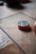 Hawthorn Red Bamboo Joint Jade Lid Rest - Image 8