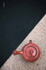 Hawthorn Red Bamboo Leaf Lid Side-handle Teapot - Image 6