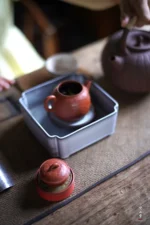 Hawthorn Red Bending Waist Jade Lid Rest - Image 5