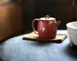 Hawthorn Red Golden Bamboo Leisure Room Small Teapot