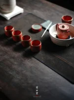 Hawthorn Red Golden Bamboo Leisure Room Small Teapot - Image 3