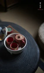 Hawthorn Red Golden Bamboo Leisure Room Small Teapot - Image 9