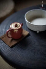 Hawthorn Red Golden Bamboo Leisure Room Small Teapot - Image 10