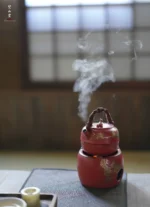 Hawthorn Red Golden Pine Round Belly Alcohol Stove - Image 6