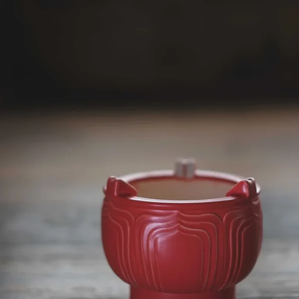 Hawthorn Red Lotus Carving Split Carbon Stove