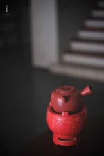 Hawthorn Red Lotus Carving Split Carbon Stove - Image 6